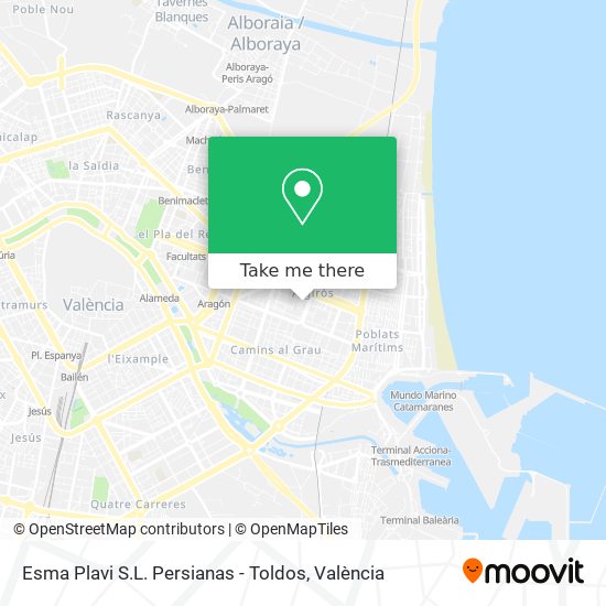 Esma Plavi S.L. Persianas - Toldos map