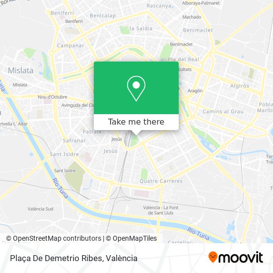 Plaça De Demetrio Ribes map