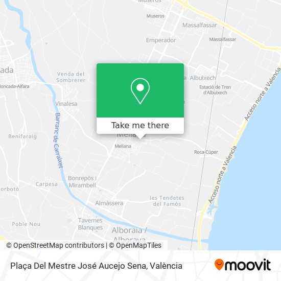Plaça Del Mestre José Aucejo Sena map