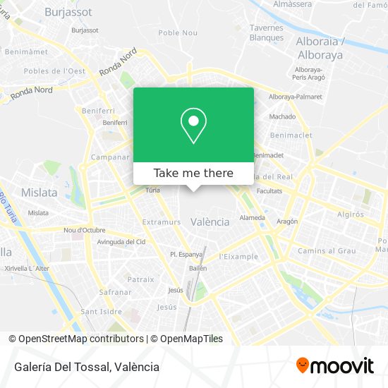 Galería Del Tossal map