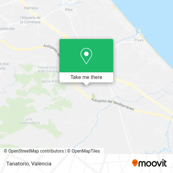 Tanatorio map