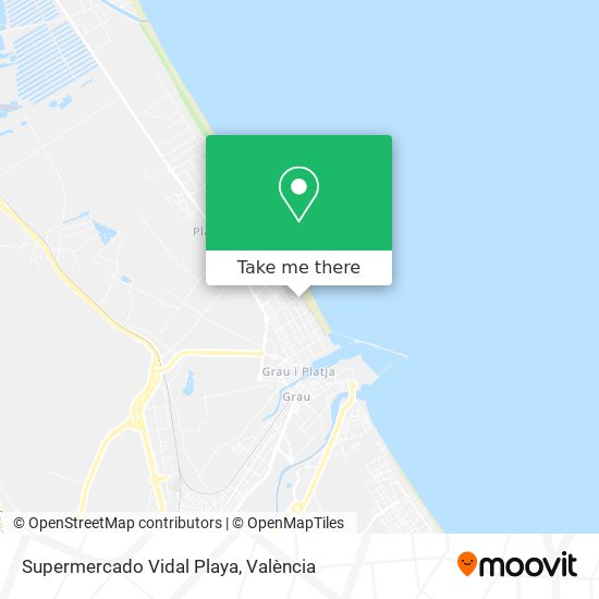 mapa Supermercado Vidal Playa