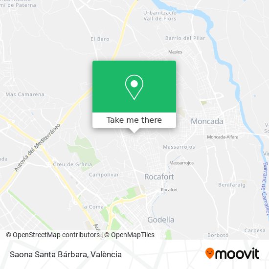 Saona Santa Bárbara map