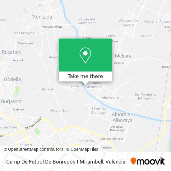 Camp De Futbol De Bonrepòs I Mirambell map