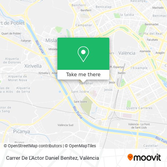 mapa Carrer De L'Actor Daniel Benítez