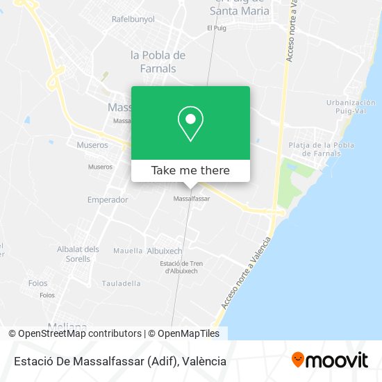 Estació De Massalfassar (Adif) map