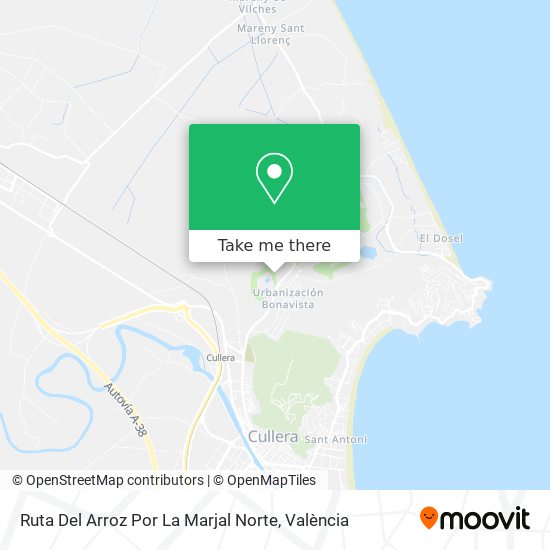 Ruta Del Arroz Por La Marjal Norte map