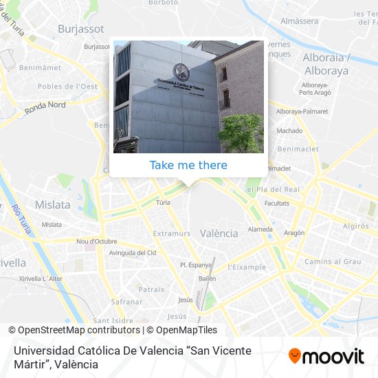 Universidad Católica De Valencia “San Vicente Mártir” map