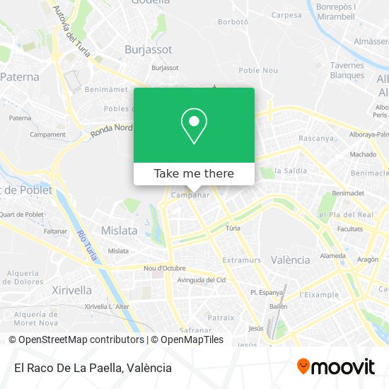 El Raco De La Paella map