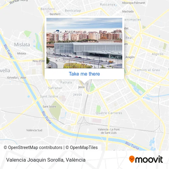 Valencia Joaquin Sorolla map