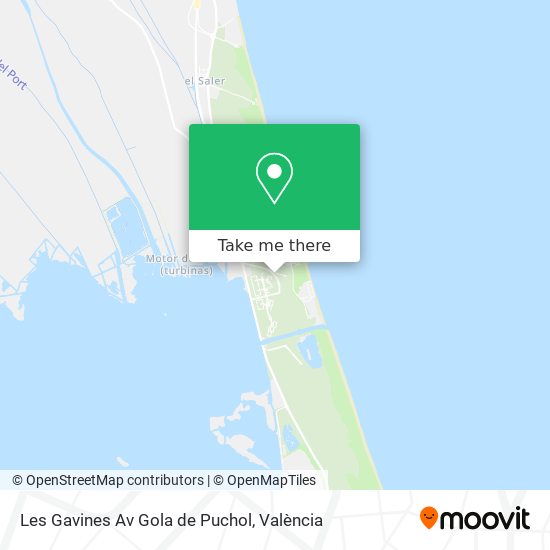 Les Gavines Av Gola de Puchol map