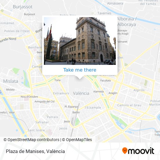 Plaza de Manises map