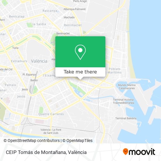 CEIP Tomás de Montañana map