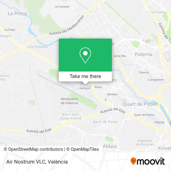 Air Nostrum VLC map
