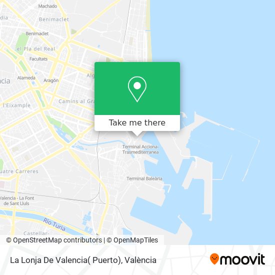 La Lonja De Valencia( Puerto) map