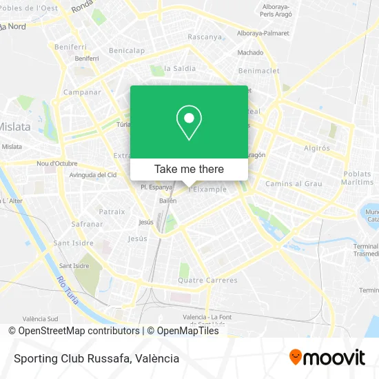 Sporting Club Russafa map