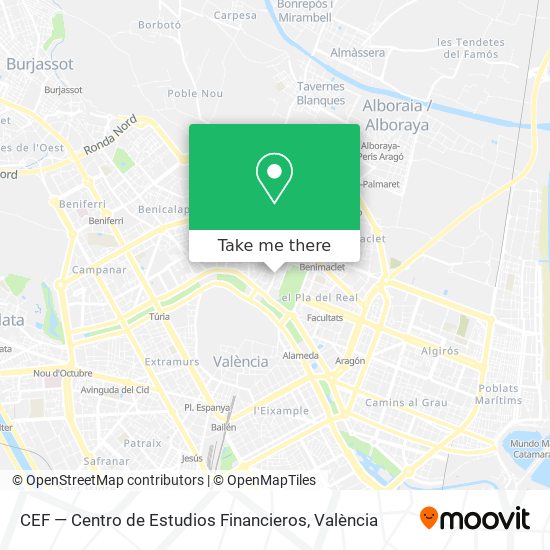 CEF — Centro de Estudios Financieros map