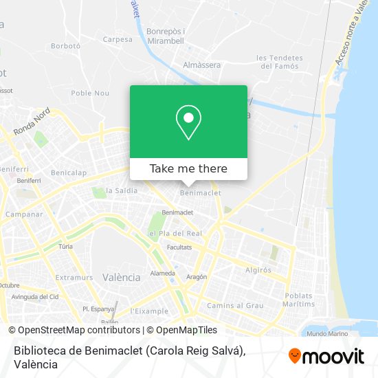 Biblioteca de Benimaclet (Carola Reig Salvá) map
