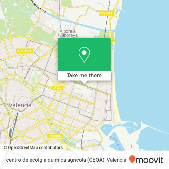 centro de ecolgia quimica agricola (CEQA) map