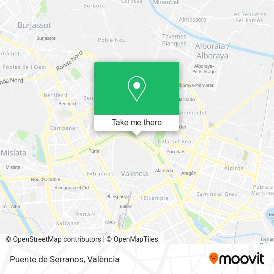 Puente de Serranos map