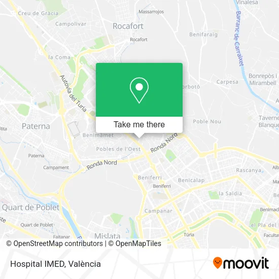 mapa Hospital IMED