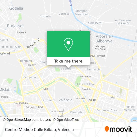 Centro Medico Calle Bilbao map
