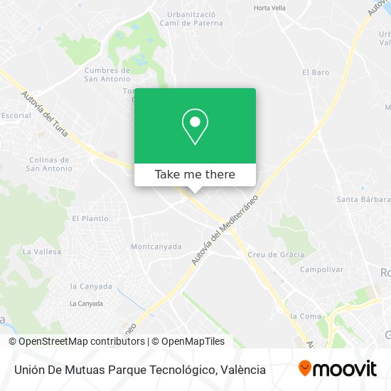 Unión De Mutuas Parque Tecnológico map