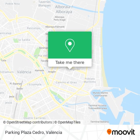 Parking Plaza Cedro map