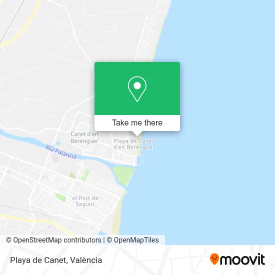 Playa de Canet map