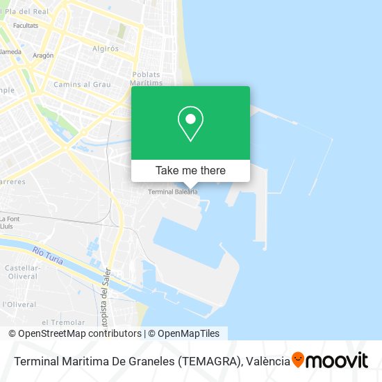 Terminal Maritima De Graneles (TEMAGRA) map
