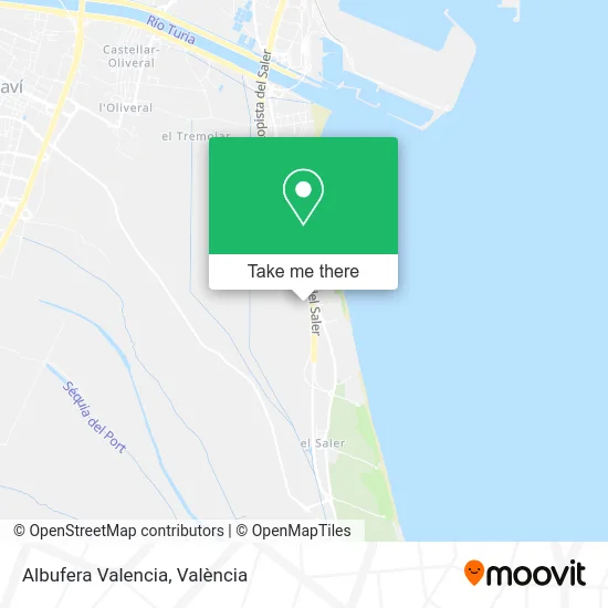 Albufera Valencia map