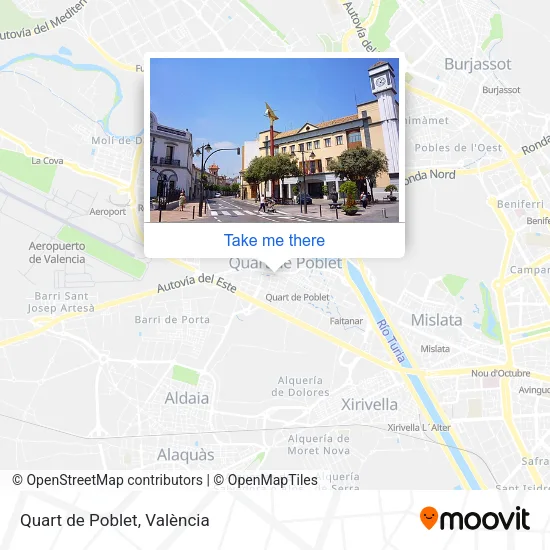 Quart de Poblet map