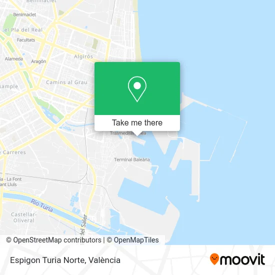 Espigon Turia Norte map