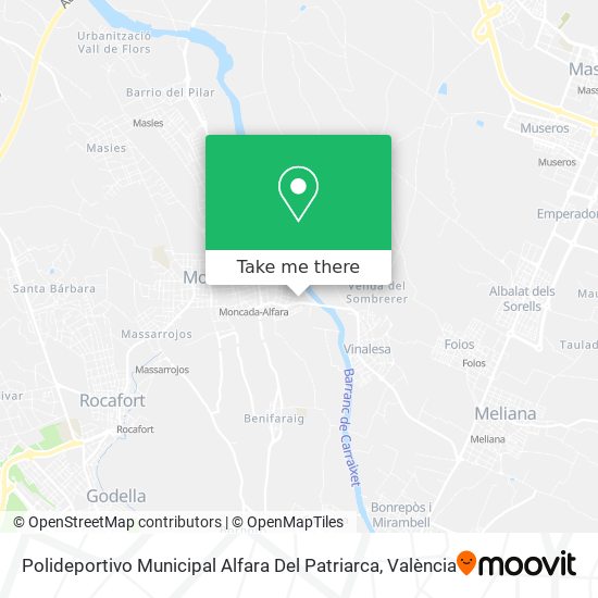 Polideportivo Municipal Alfara Del Patriarca map