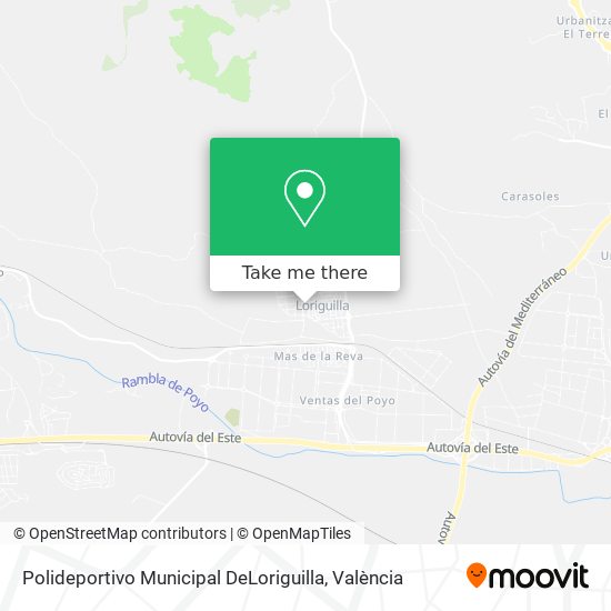 Polideportivo Municipal DeLoriguilla map