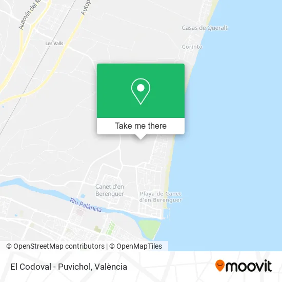 El Codoval - Puvichol map