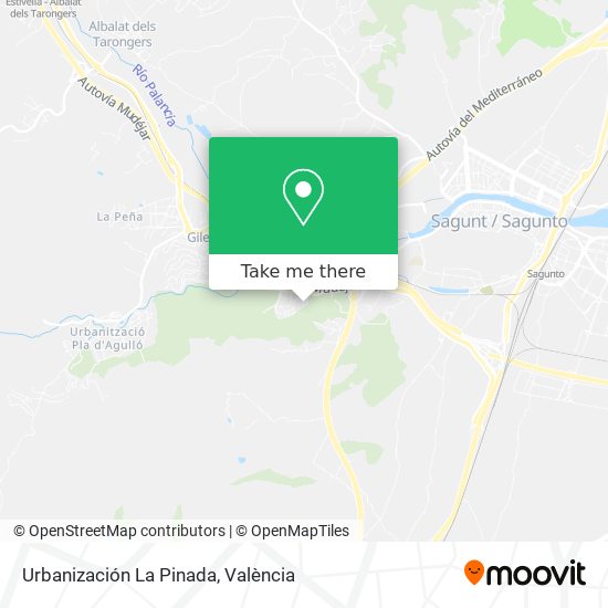 Urbanización La Pinada map