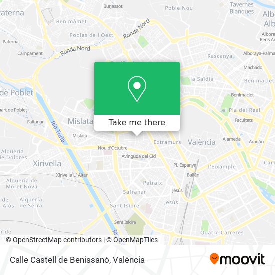 Calle Castell de Benissanó map