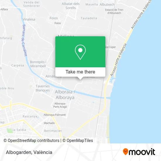 Albogarden map