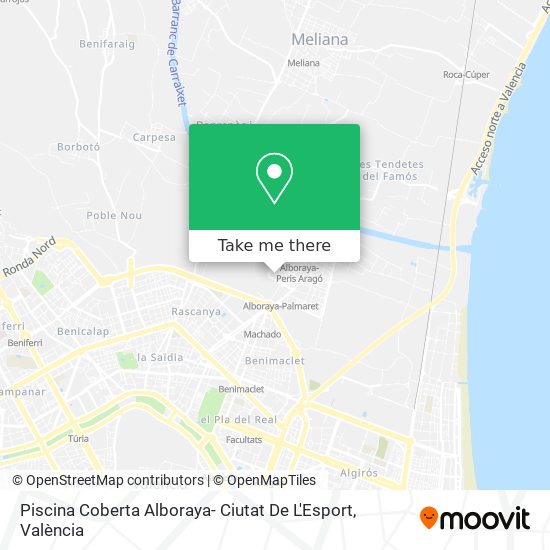 Piscina Coberta Alboraya- Ciutat De L'Esport map