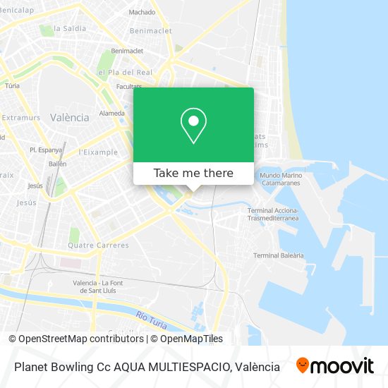 Planet Bowling Cc AQUA MULTIESPACIO map
