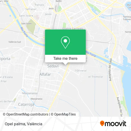 mapa Opel palma