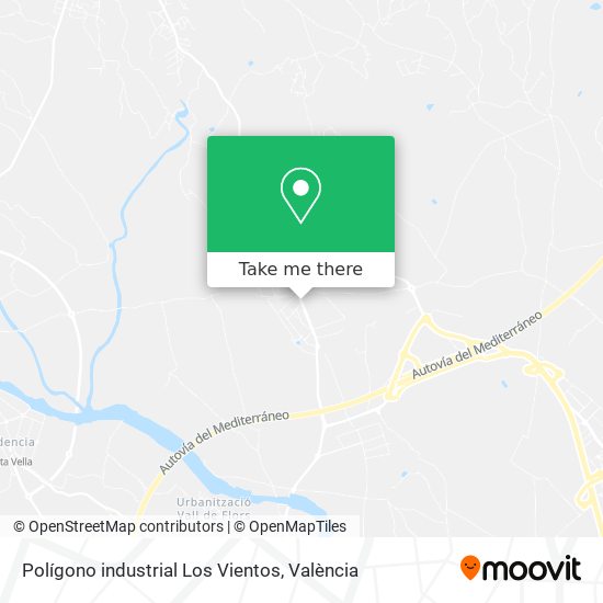 Polígono industrial Los Vientos map