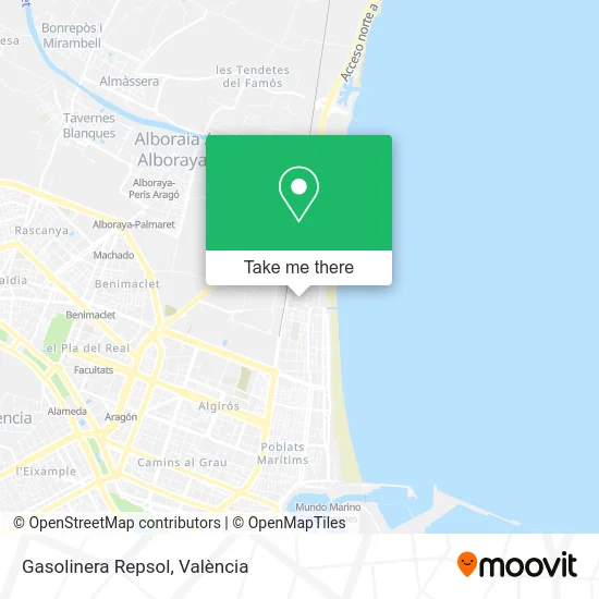 Gasolinera Repsol map
