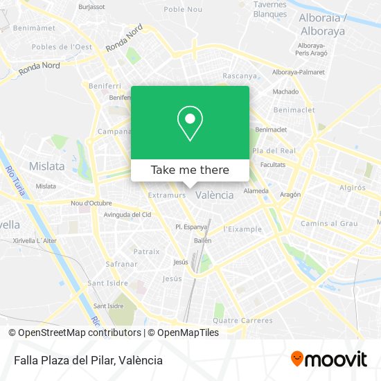 Falla Plaza del Pilar map