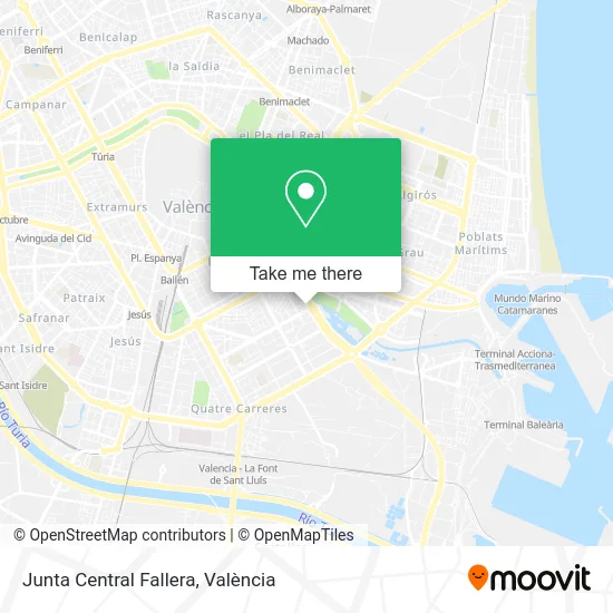 Junta Central Fallera map