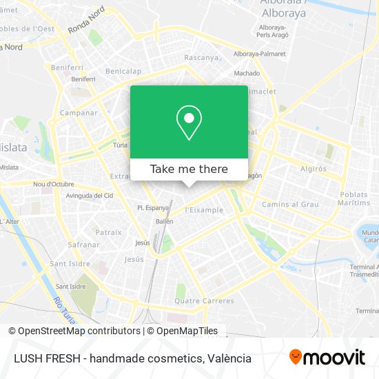 LUSH FRESH -  handmade cosmetics map