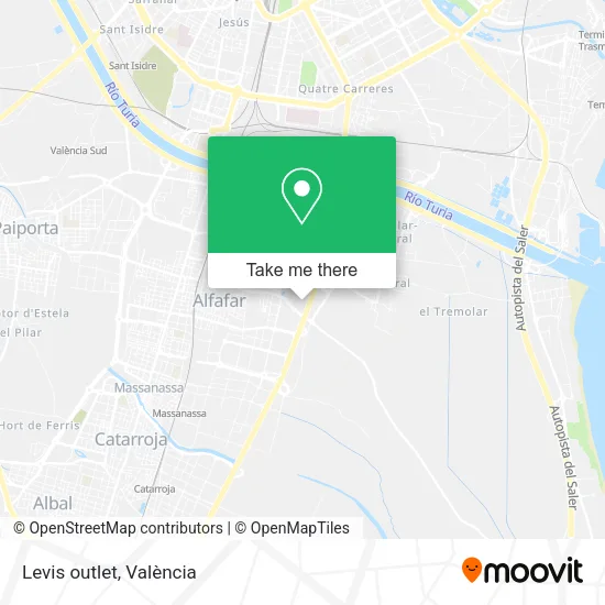 Levis outlet map