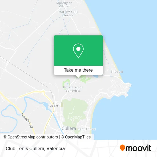 Club Tenis Cullera map