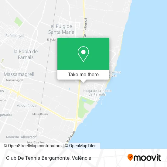 Club De Tennis Bergamonte map